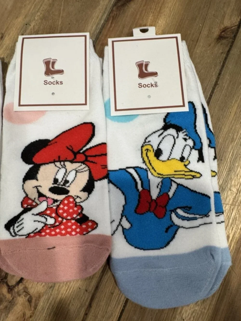 Lot Of 4 Pair Disney Socks Pooh Mickey Minnie Mouse Donald Duck S Small NEW